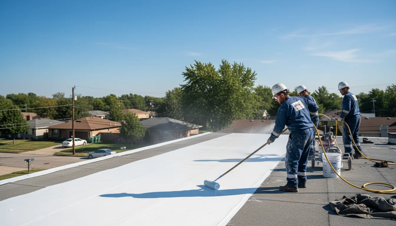 Commercial roof coating in Milford, MI near me